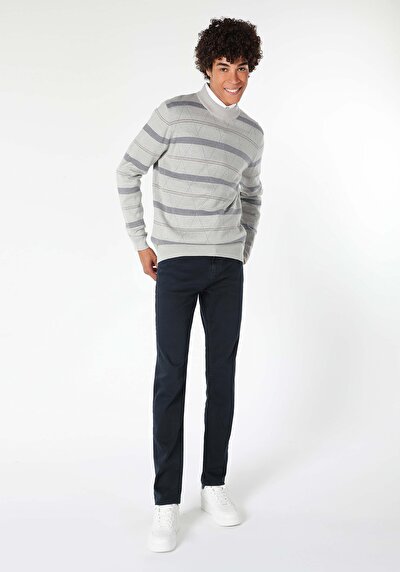 Image de Pull Gris Regular Fit   Homme