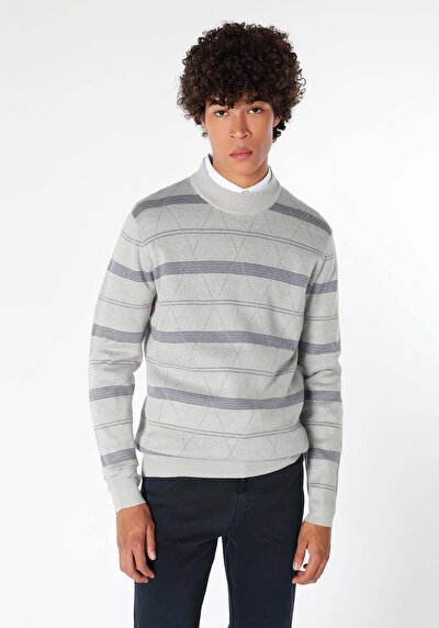 Image de Pull Gris Regular Fit   Homme