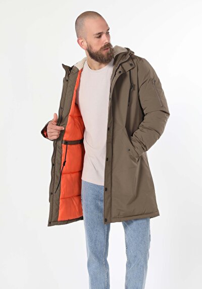 Afficher les détails de Manteau  Beige Regular Fit  Homme