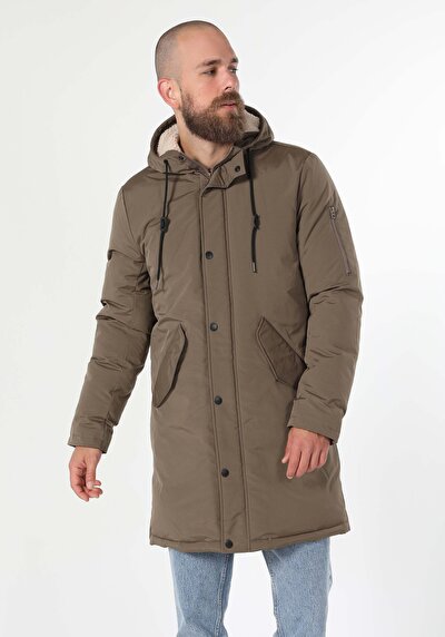 Afficher les détails de Manteau  Beige Regular Fit  Homme