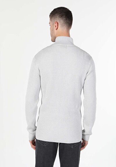Image de Cardigan Tricot Gris Slim Fit Homme