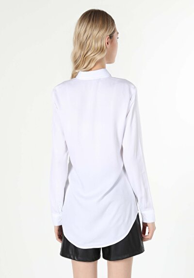 Image de Chemise À Manches Longues Blanc Femme