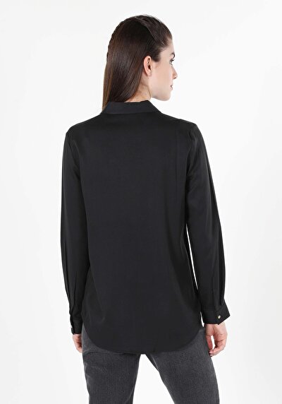 Image de Chemise À Manches Longues Noir Femme