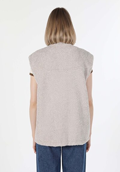 Afficher les détails de Gilet Beige Regular Fit Femme