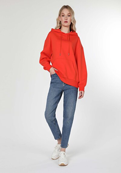 Image de 896 Maria Pantalon Denim Tapered Leg En Mom Fit Femme