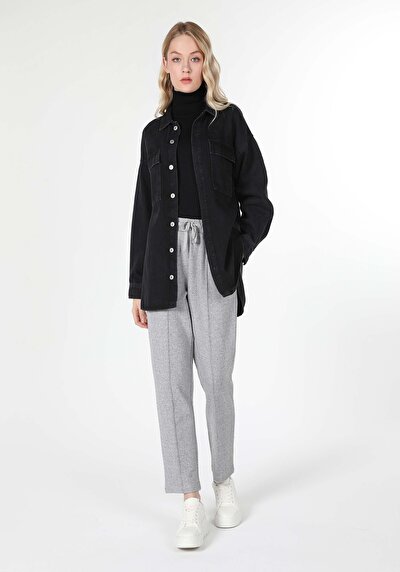 Image de Pantalon De Survêtement Gris  Femme