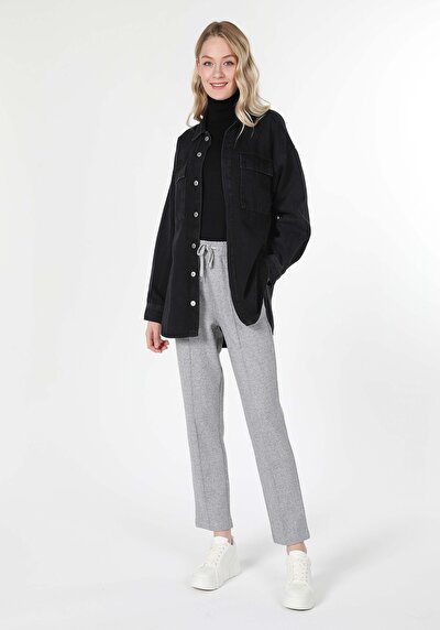 Image de Pantalon De Survêtement Gris  Femme