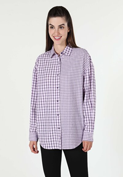 Image de Chemise À Manches Longues Violet    Femme
