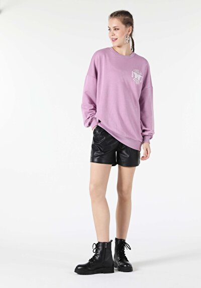 Image de Pull-over Violet Oversize Fit  Femme