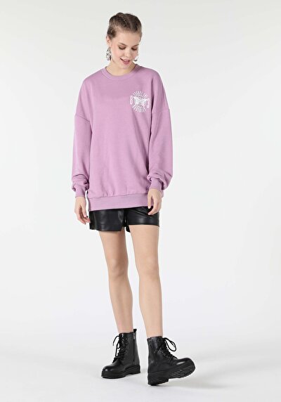 Image de Pull-over Violet Oversize Fit  Femme