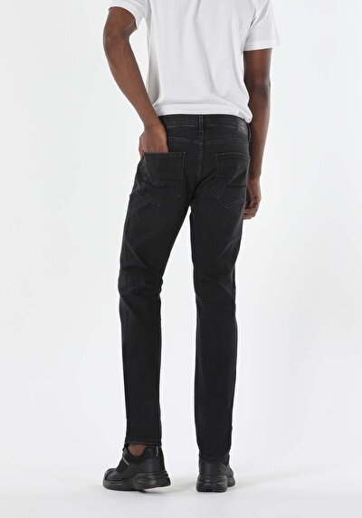 Image de 044 Karl Pantalon Marine Straight Leg En Straight Fit Homme