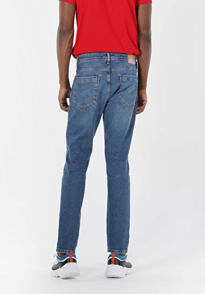 Image de 067 Jack Pantalon Bleu Tapered Leg En Regular Fit Homme