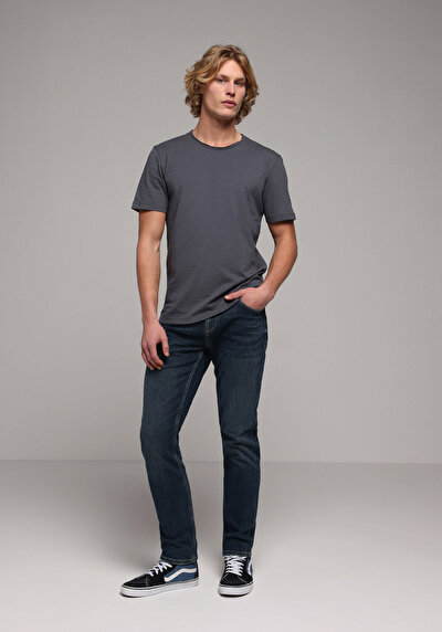 Image de T-shirt À Manches Courtes Anthracite Regular Fit Homme