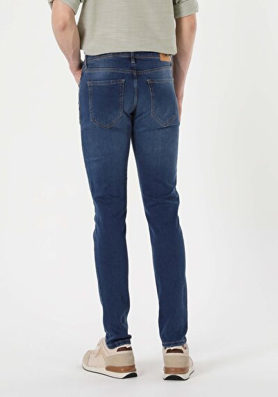 Image de 041 Danny Pantalon Bleu Slim Leg  En  Slim Fit Homme