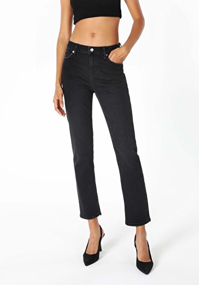 Image de 703 Carla Pantalon Noir   En  Slim Fit Femme