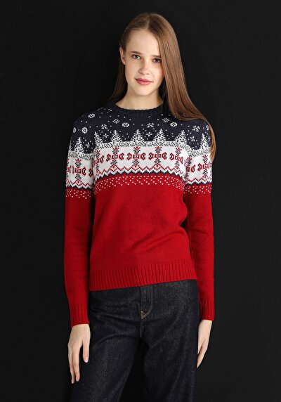Image de Pull Rouge Regular Fit   Femme