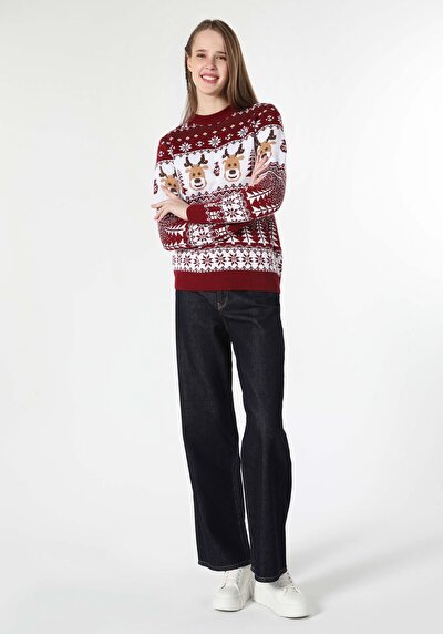 Image de Pull Bordeaux Regular Fit   Femme
