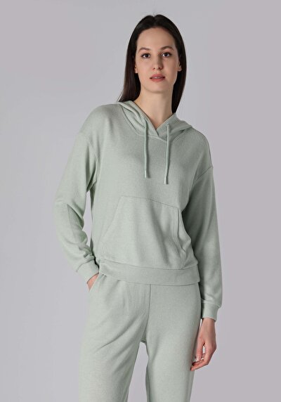Image de T-shirt À Manches Longues Vert Regular Fit  Femme
