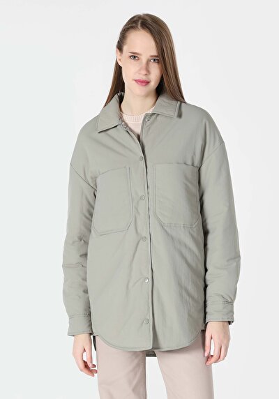 Afficher les détails de Veste Vert Regular Fit    Femme