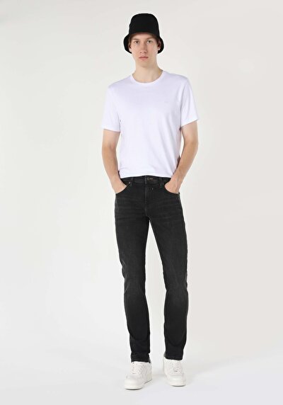Image de 044 Karl Pantalon Marine   En  Straight Fit Homme