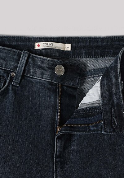Afficher les détails de 759 Lara Pantalon Bleu Foncé   En  Skinny Fit Femme