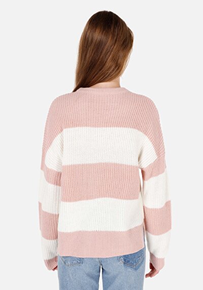 Afficher les détails de Pull Rose Regular Fit Manches Longues  Femme