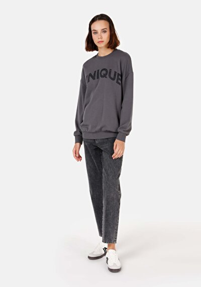 Afficher les détails de Pull-over Anthracite Comfort Fit  Femme