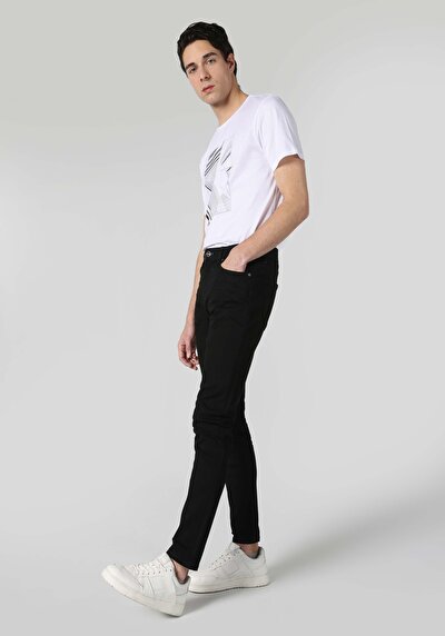 Image de 041 Danny Pantalon Noir En Slim Fit Homme
