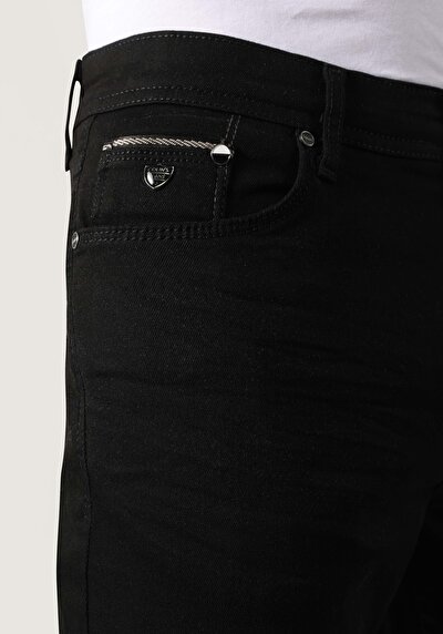 Afficher les détails de 041 Danny Pantalon Noir   En  Slim Fit Homme