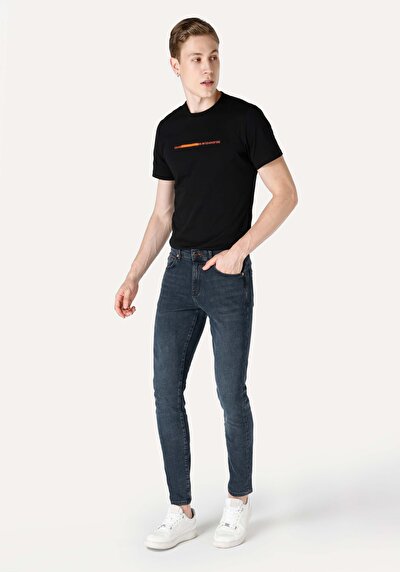 Image de 041 Danny Pantalon Bleu Foncé   En  Slim Fit Homme