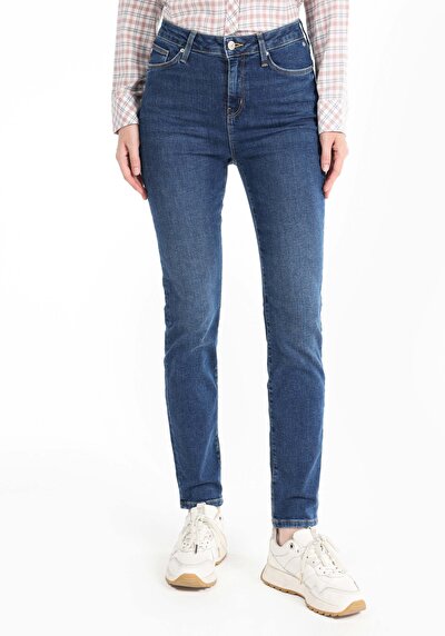 Image de 703 Carla Pantalon Marine En Slim Fit Femme