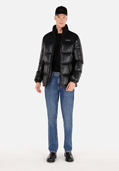 Afficher les détails de Veste Pu Noir    Homme