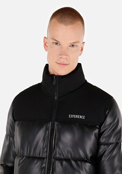Afficher les détails de Veste Pu Noir    Homme