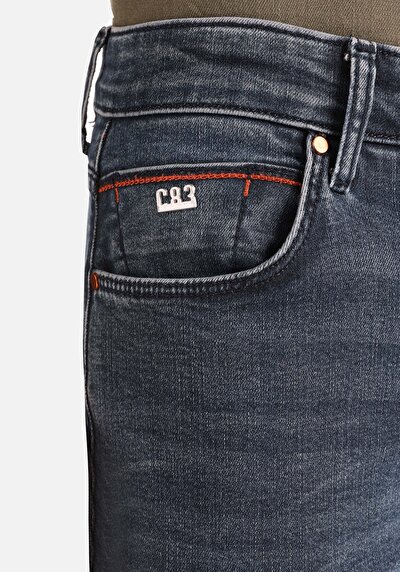 Image de 041 Danny Pantalon Bleu Foncé Slim Leg Low Rise En Slim Fit Homme