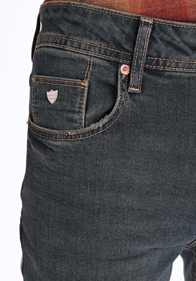 Image de 044 Karl Pantalon Vert Straight Leg Low Rise En  Straight Fit Homme
