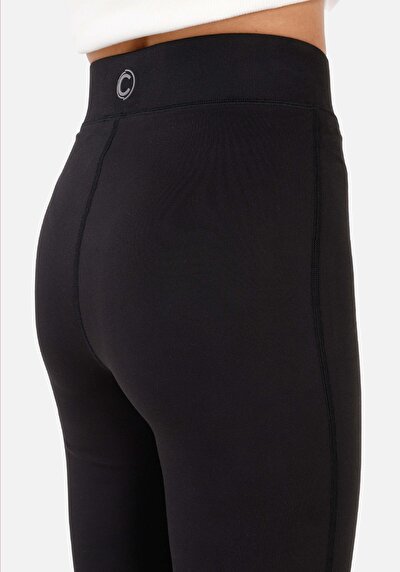 Afficher les détails de Noir  High Rise En  Slim Fit Femme