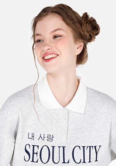 Image de Pull-over Gris Regular Fit  Femme