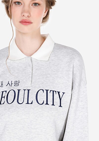 Image de Pull-over Gris Regular Fit  Femme