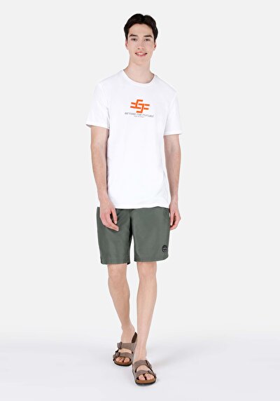 Image de Short De Bain Kaki Slim Fit  Homme
