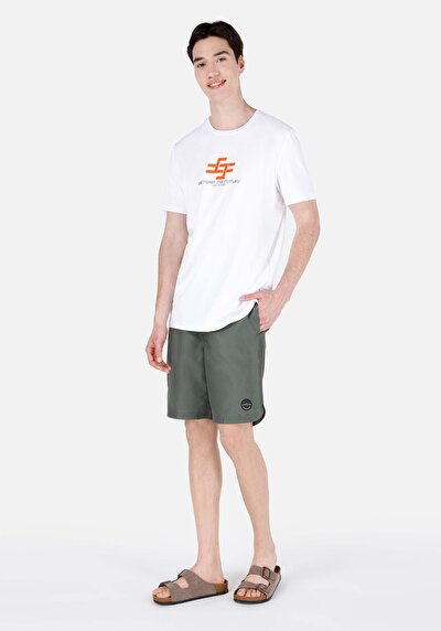Image de Short De Bain Kaki Slim Fit  Homme