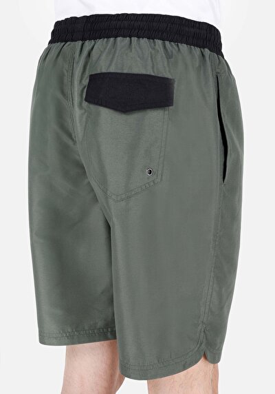 Afficher les détails de Short De Bain Kaki Slim Fit  Homme
