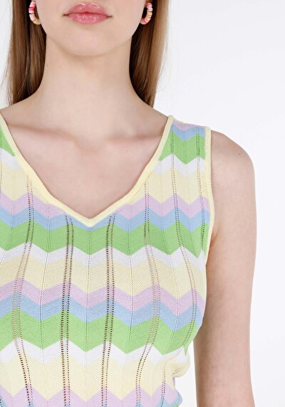 Image de Tricot Multicolou Slim Fit  Femme