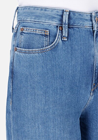 Image de 970 Berry Pantalon  Wide Leg High Rise En  Regular Fit Femme