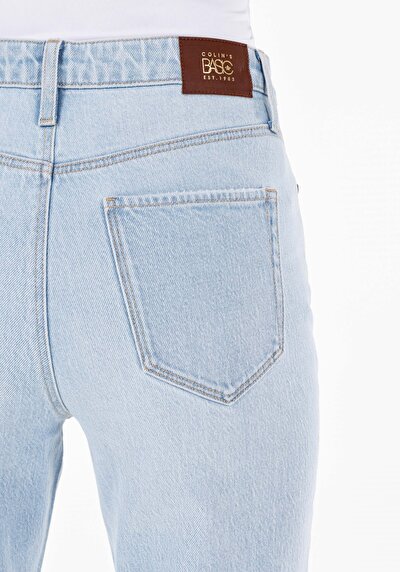 Image de 896  Maria Pantalon  Tapered Leg High Rise En  Mom Fit Femme