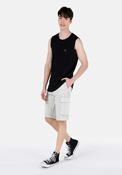 Afficher les détails de Short Blanc Regular Fit Homme