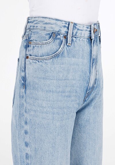 Image de 884 Lauren Pantalon Bleu   En  Straight Fit Femme