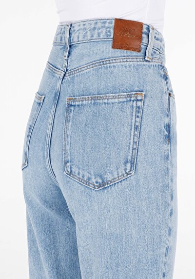 Afficher les détails de 884 Lauren Pantalon Bleu   En  Straight Fit Femme