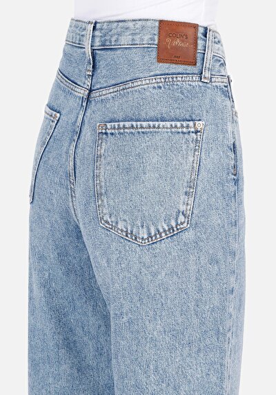 Afficher les détails de 970 Berry Pantalon Bleu   En  Regular Fit Femme