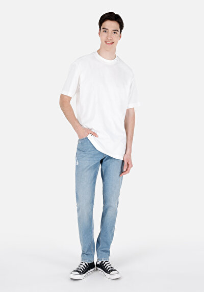 Afficher les détails de 067 Jack Pantalon Bleu   En  Regular Fit Homme