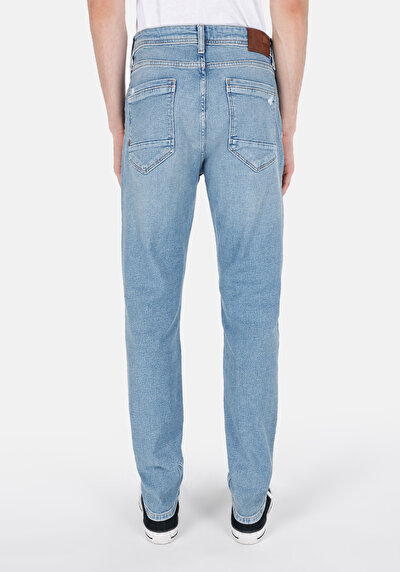 Afficher les détails de 067 Jack Pantalon Bleu   En  Regular Fit Homme